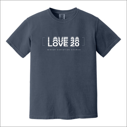 Minier Christian Church Pigment Dye T-shirt - Design B