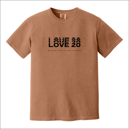 Minier Christian Church Pigment Dye T-shirt - Design B