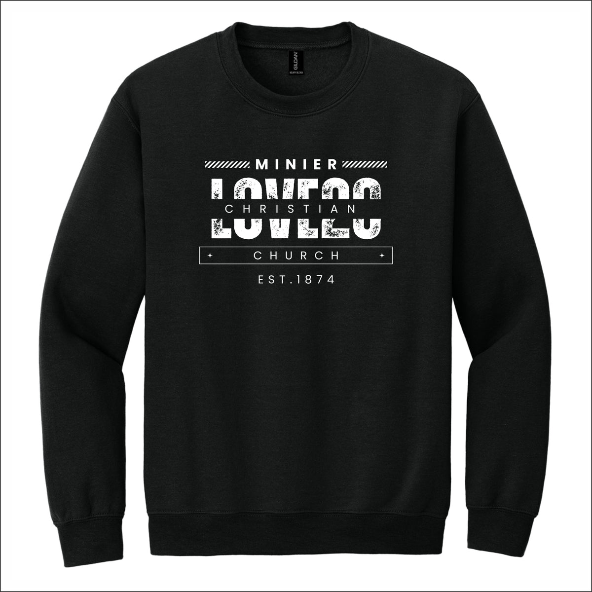 Minier Christian Church Crewneck Sweatshirt - Des. C