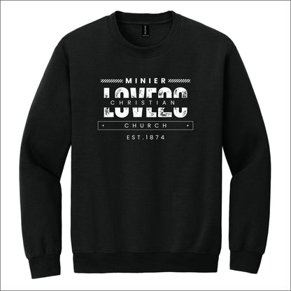 Minier Christian Church Crewneck Sweatshirt - Des. C