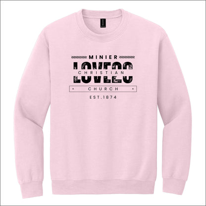 Minier Christian Church Crewneck Sweatshirt - Des. C