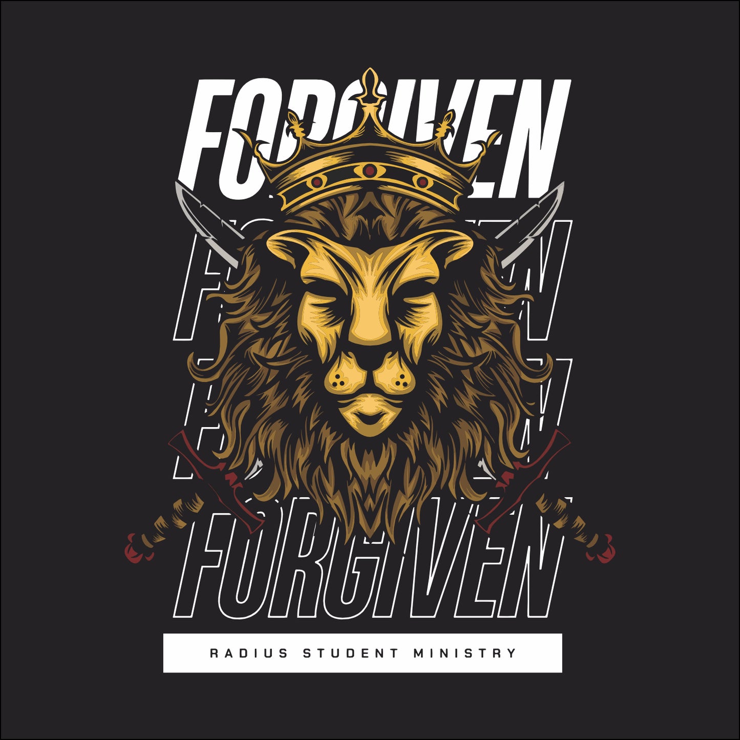 MCC Radius Pigment Dye T-shirt - Design D