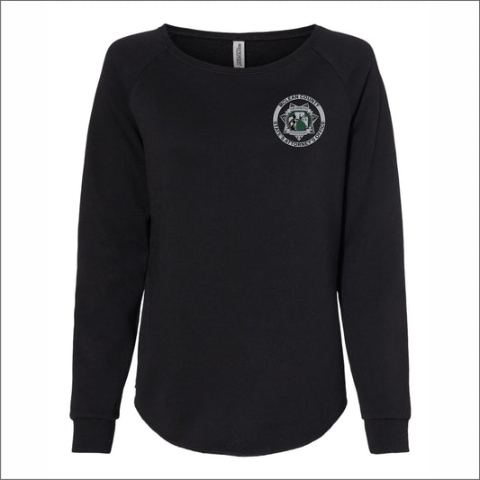 McLean Co State's Attorney Ladies Wave Wash Crewneck Sweatshirt