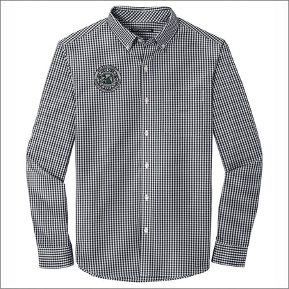 McLean Co State's Attorney Broadcloth Gingham Button Down Shirt