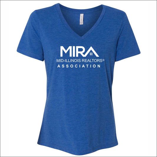 MIRA Ladies Relaxed TrI-blend V-Neck Tee