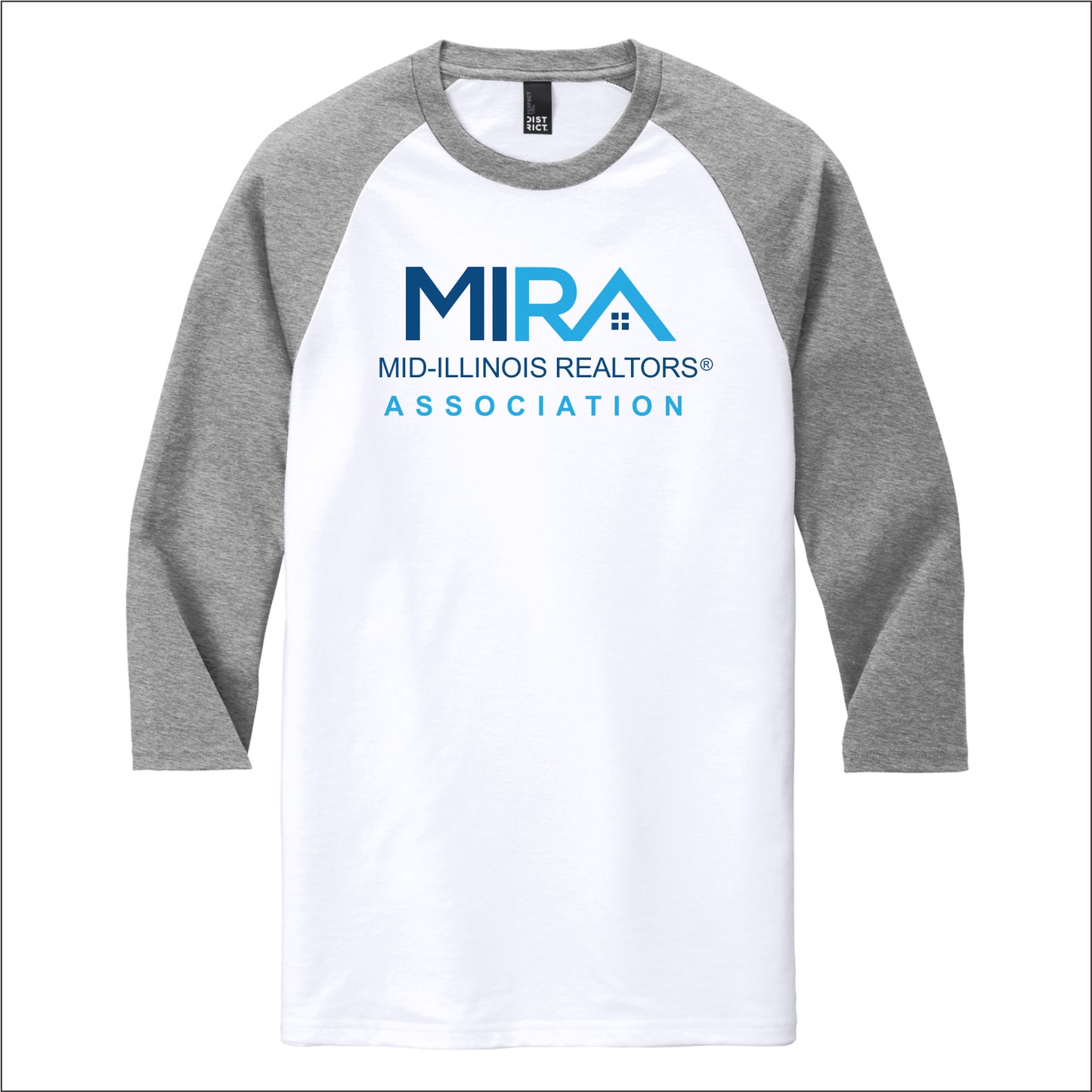 MIRA Tri-Blend 3/4 Sleeve Raglan Tee - MIRA