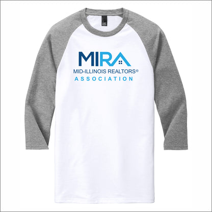 MIRA Tri-Blend 3/4 Sleeve Raglan Tee - MIRA