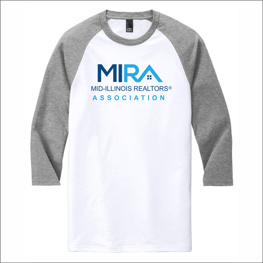 MIRA Tri-Blend 3/4 Sleeve Raglan Tee - MIRA