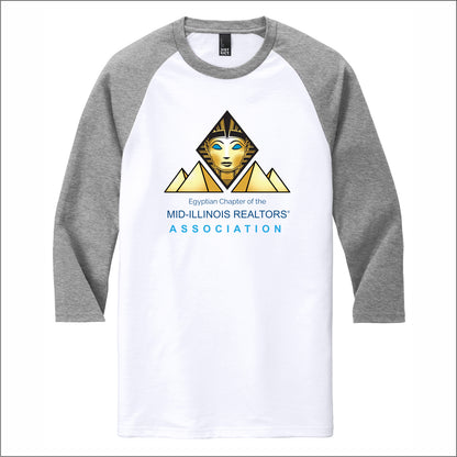 MIRA Tri-Blend 3/4 Sleeve Raglan Tee - Egyptian