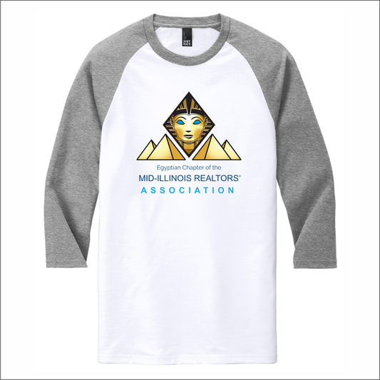 MIRA Tri-Blend 3/4 Sleeve Raglan Tee - Egyptian
