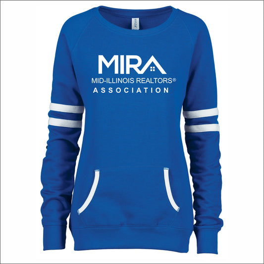 MIRA Ladies Varsity Crewneck Sweatshirt - MIRA