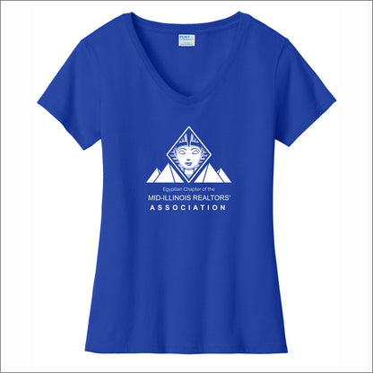 MIRA Ladies Fan Favorite V-Neck Tee - Egyptian