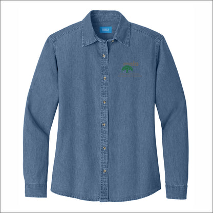 MNLA Member Ladies Long Sleeve Denim Shirt