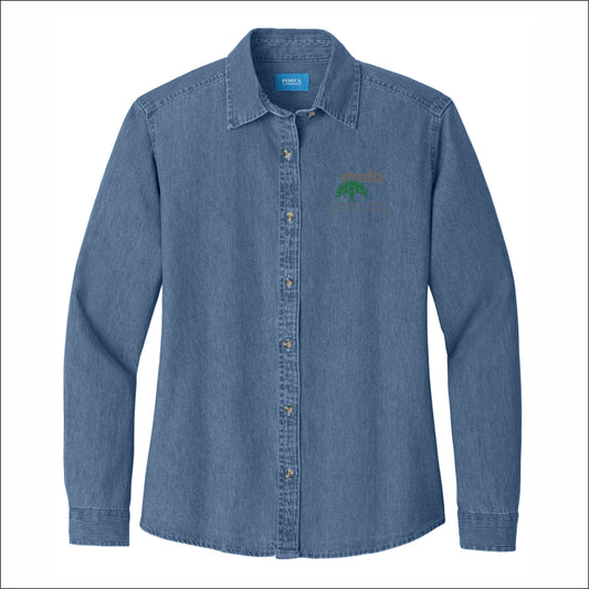 MNLA Member Ladies Long Sleeve Denim Shirt