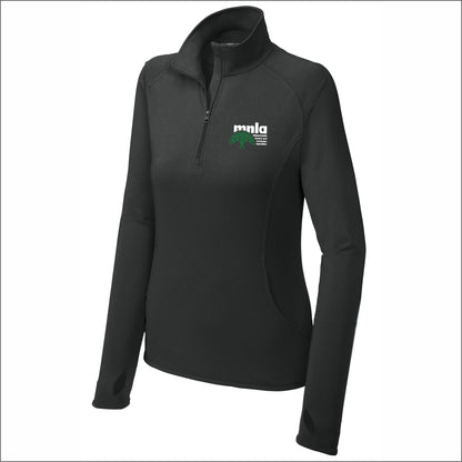MNLA Ladies Stretch 1/2 Zip Performance