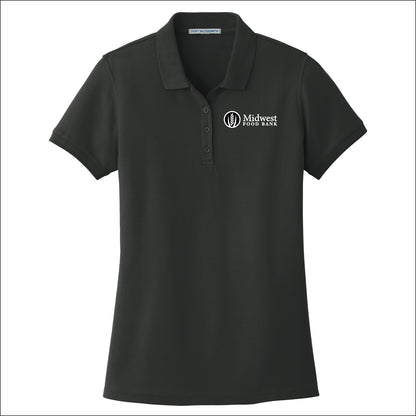 Midwest Food Bank Ladies Classic Pique Short Sleeve Polo Shirt