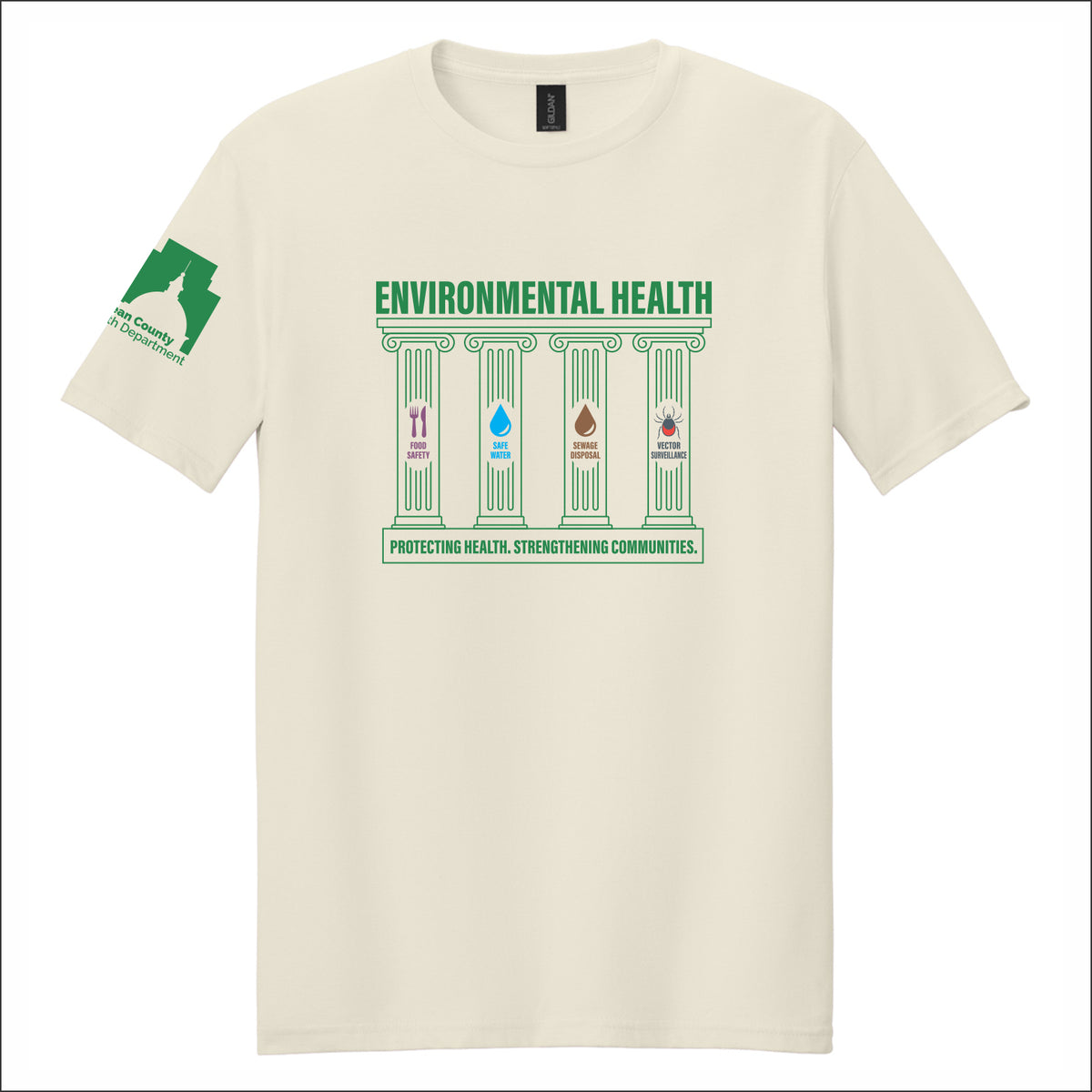 McLean Co Health Dept Softstyle Short Sleeve T-shirt - Des. B