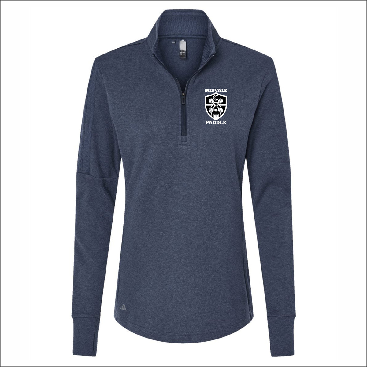Midvale LPL Ladies Adidas 3-Stripe Quarter Zip Sweater
