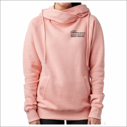 NEBHC Ladies Funnel Neck Hooded Sweatshirt
