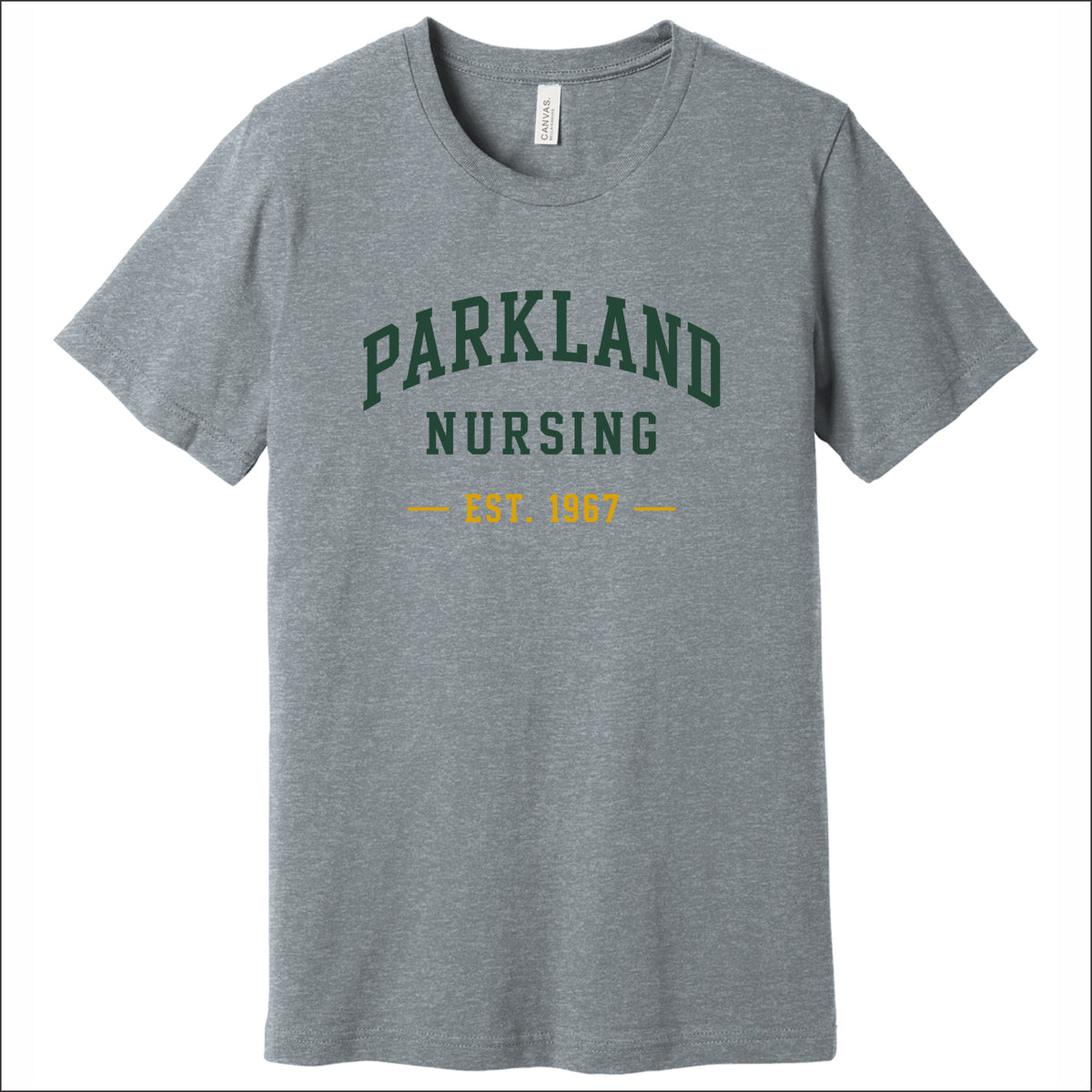 Parkland Nursing Heathered Soft Jersey Short Sleeve T-shirt