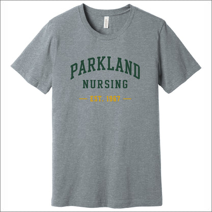 Parkland Nursing Heathered Soft Jersey Short Sleeve T-shirt