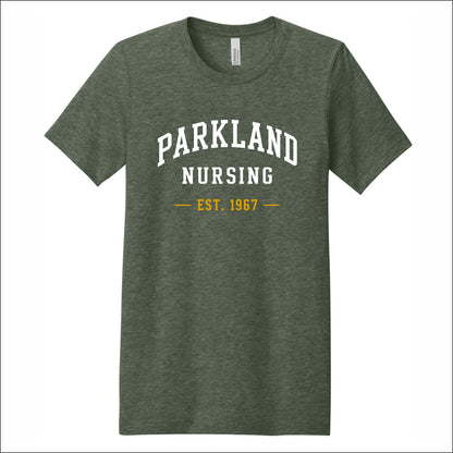 Parkland Nursing Heathered Soft Jersey Short Sleeve T-shirt