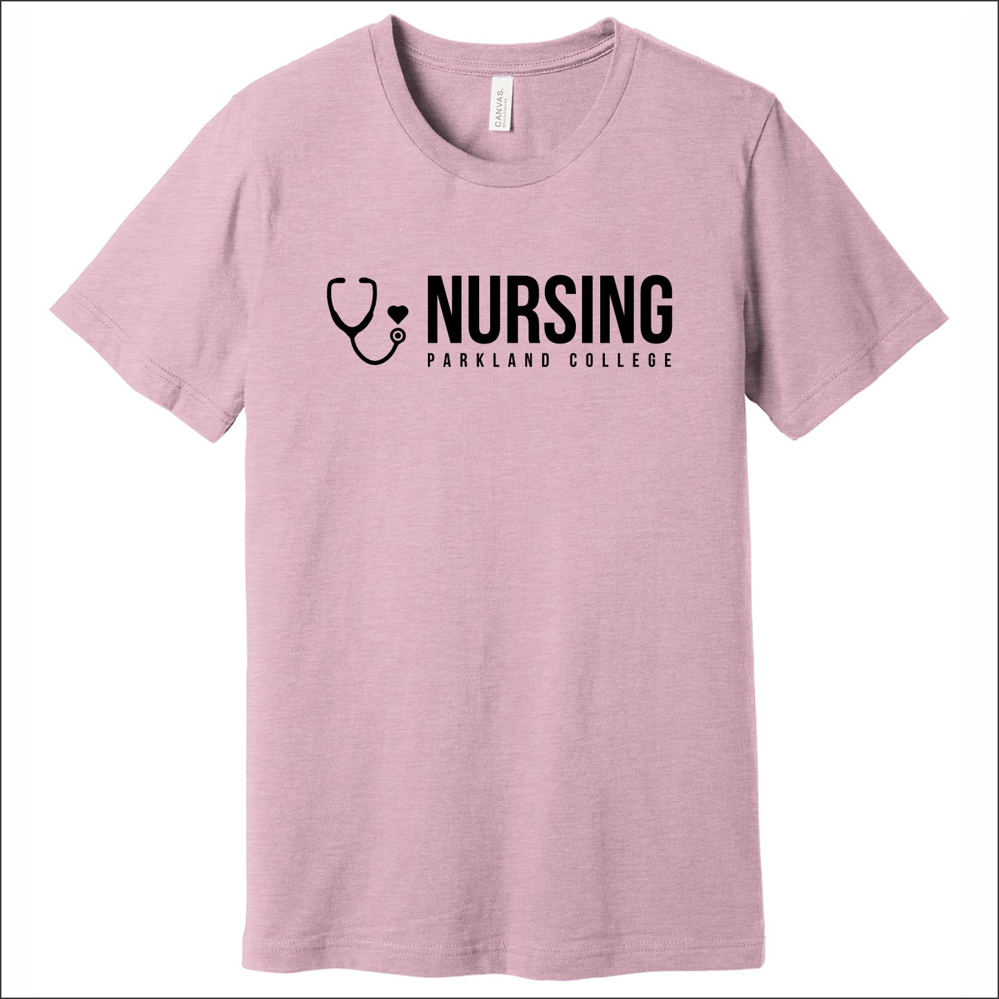 Parkland Nursing Heathered Soft Jersey Short Sleeve T-shirt