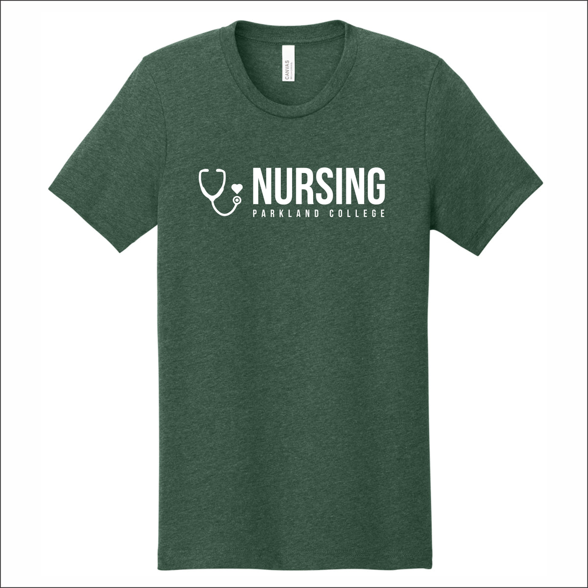 Parkland Nursing Heathered Soft Jersey Short Sleeve T-shirt