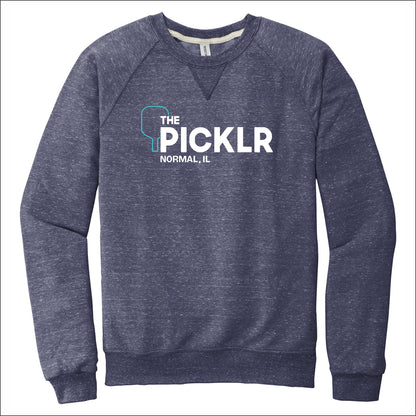 The Picklr Snow Heather French Terry Raglan Crew