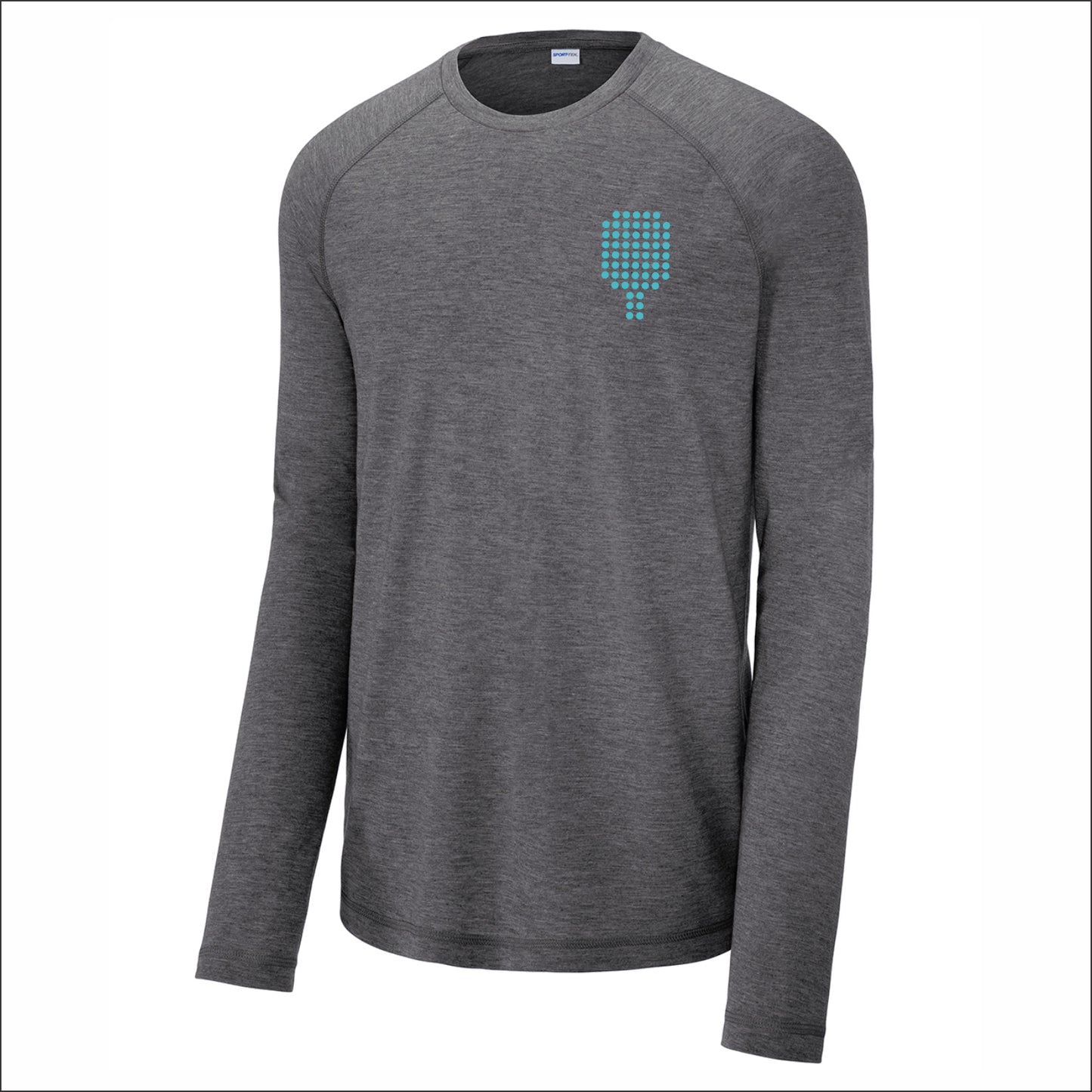The Picklr Long Sleeve Tri-Blend Wicking Raglan Tee - Design A