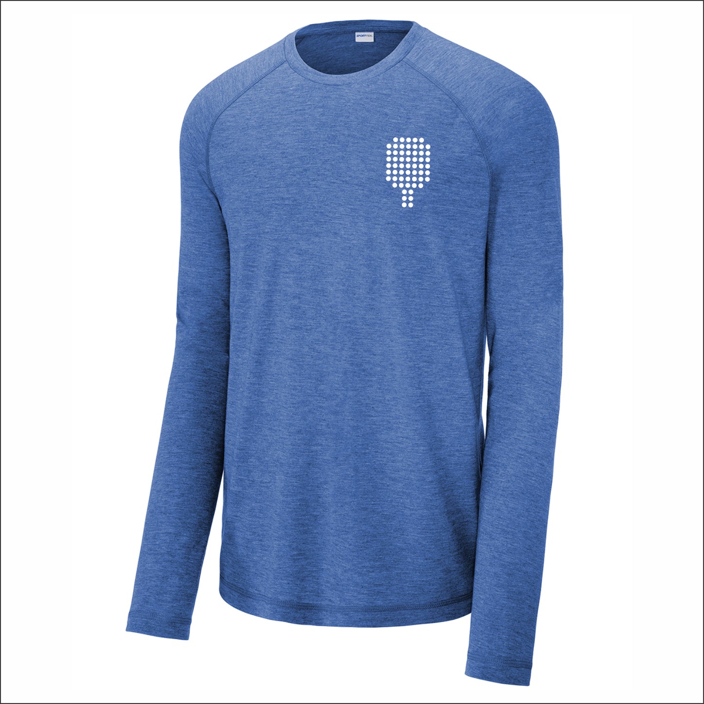 The Picklr Long Sleeve Tri-Blend Wicking Raglan Tee - Design A