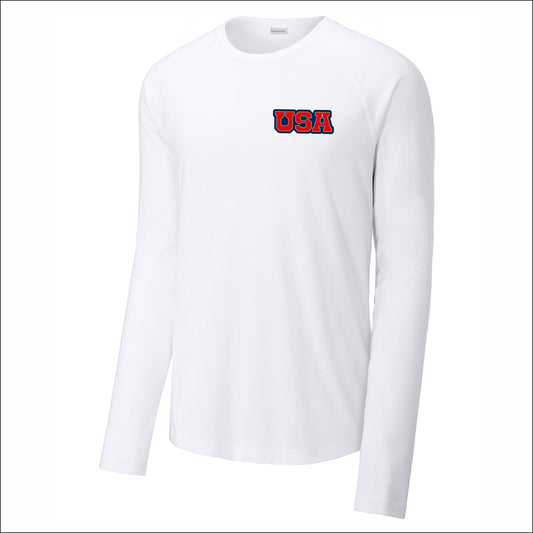 The Picklr Long Sleeve Tri-Blend Wicking Raglan Tee - Design D