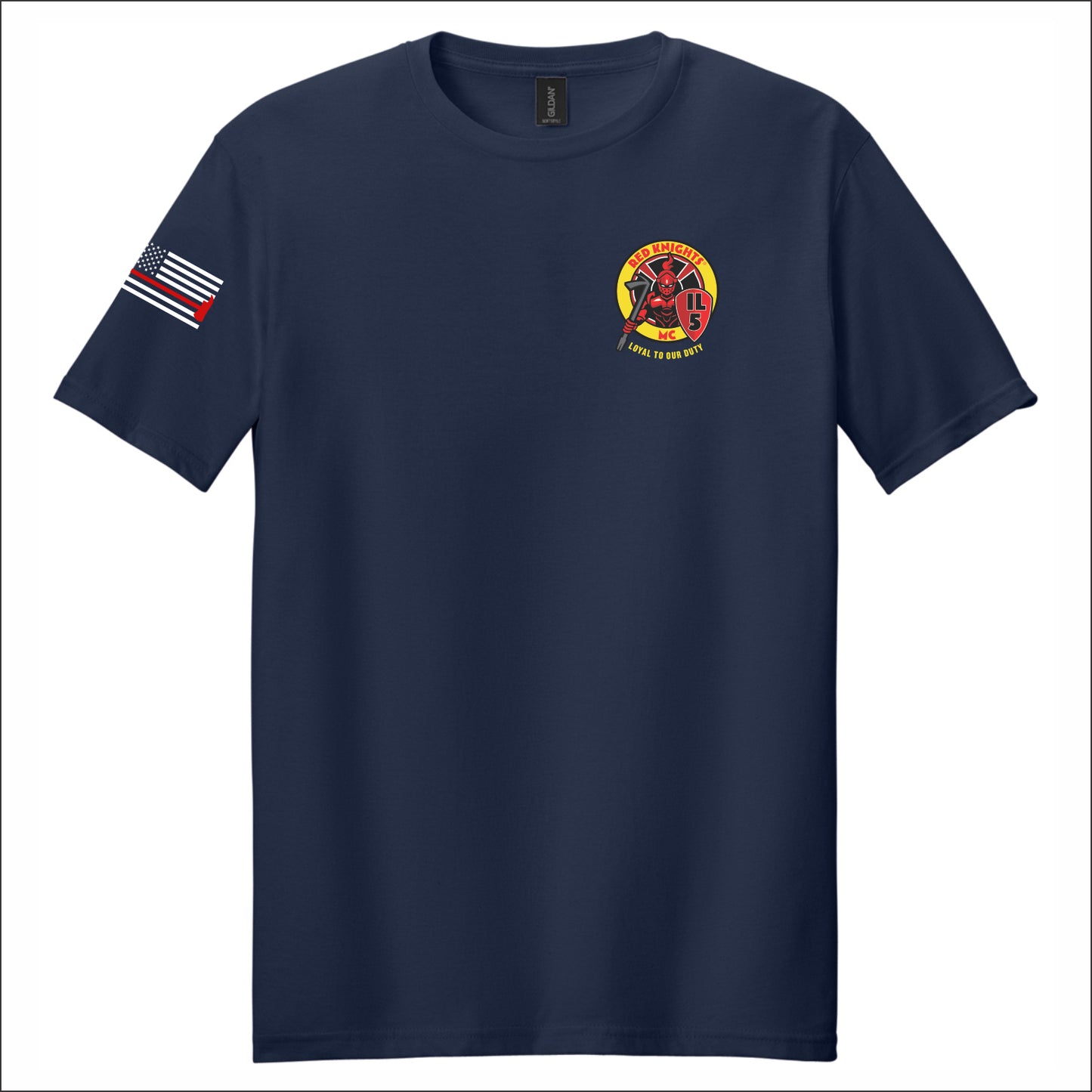 Red Knights Softstyle Short Sleeve T-shirt - IL 5