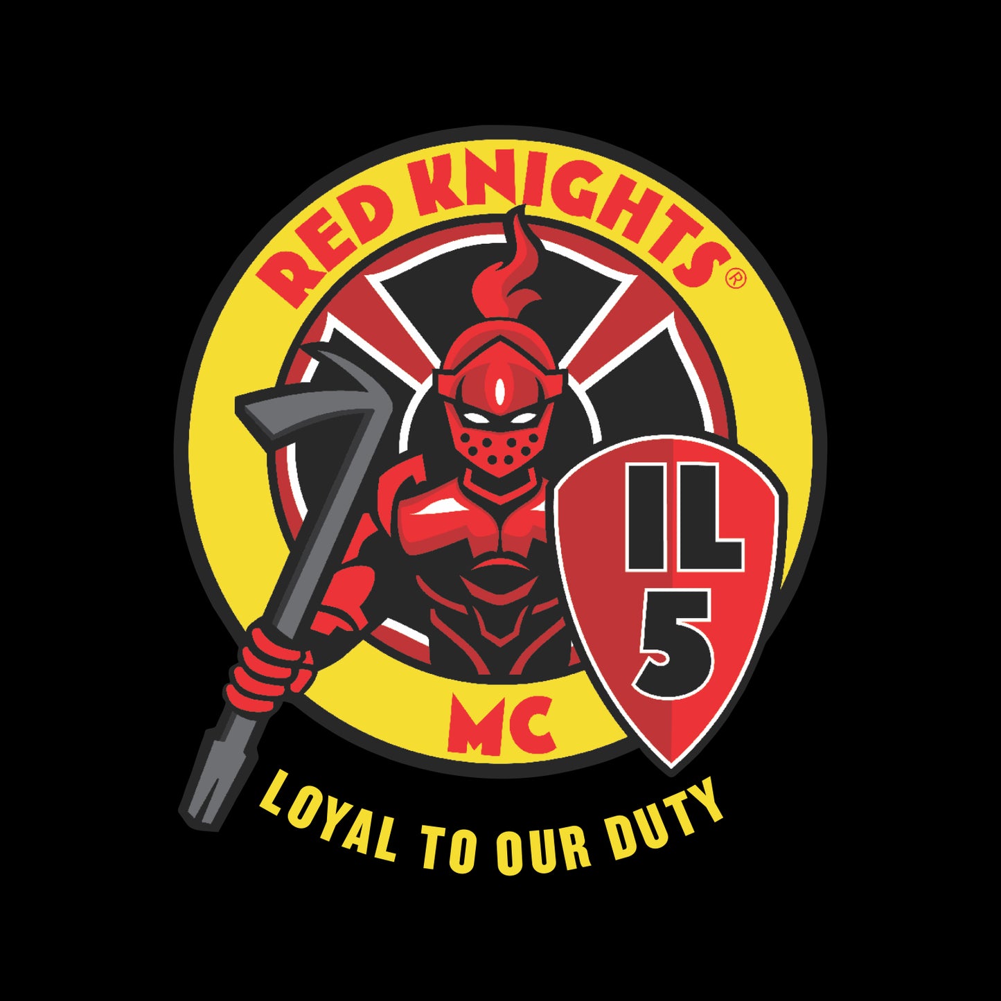 Red Knights Hooded Sweatshirt - IL 5