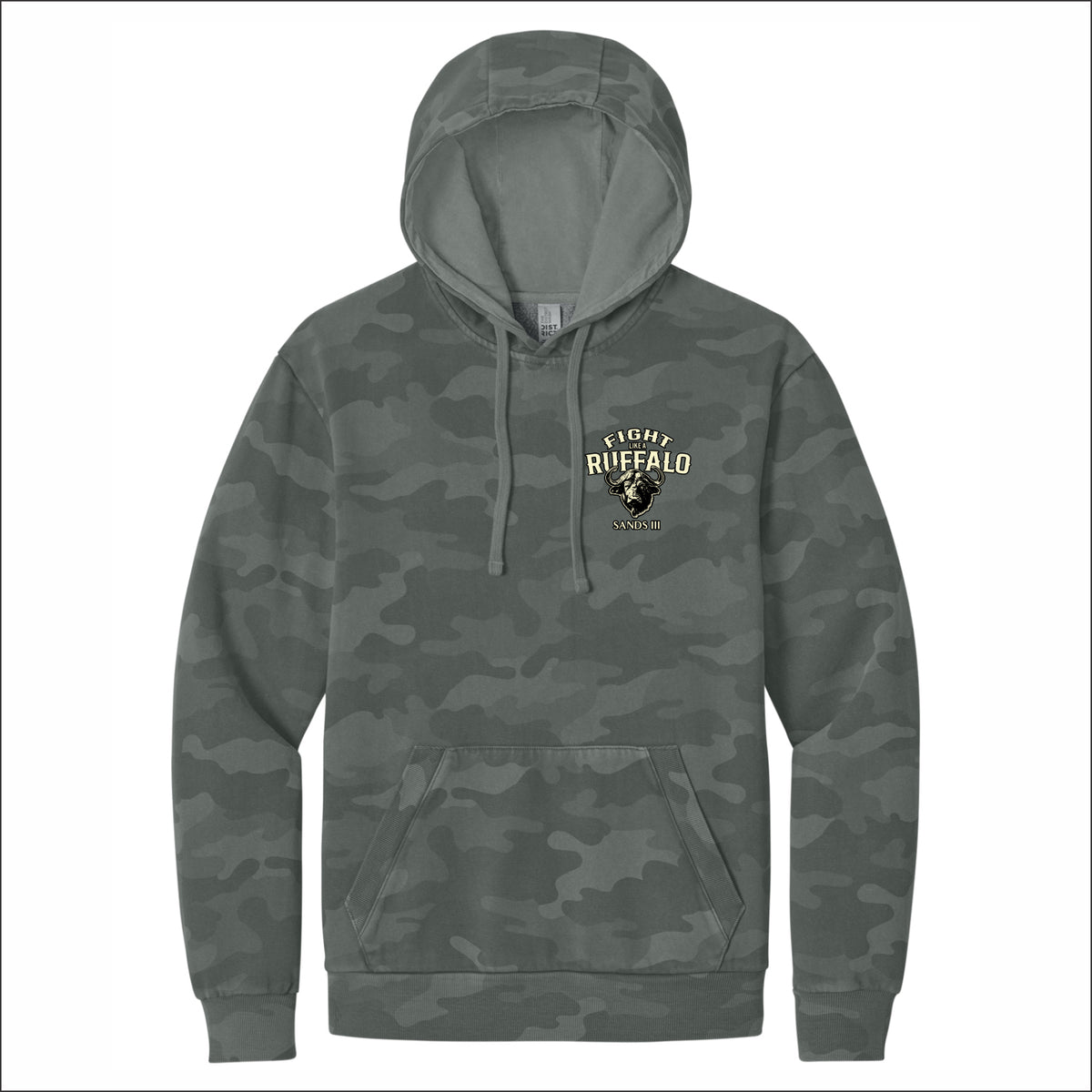 Fight Like A Ruffalo District Wash Camo Fleece Hoodie