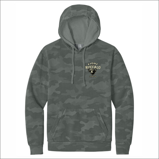 Fight Like A Ruffalo District Wash Camo Fleece Hoodie