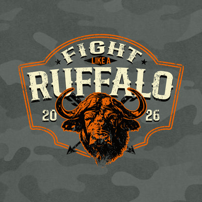 Fight Like A Ruffalo District Wash Camo Fleece Hoodie
