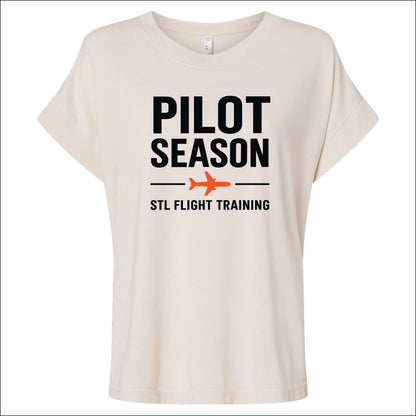 STL Flight Ladies Relaxed Vintage Wash T-Shirt