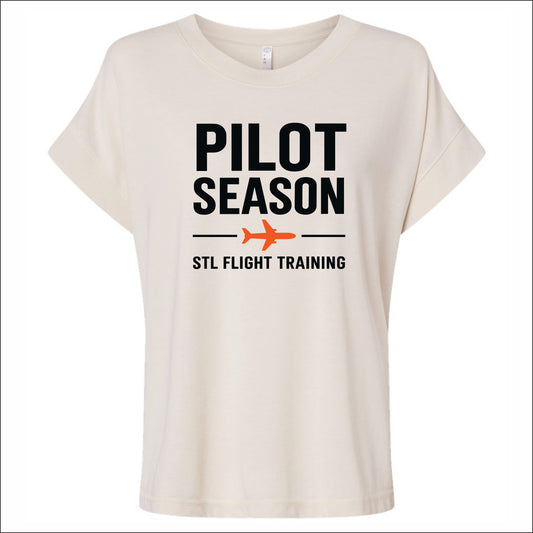 STL Flight Ladies Relaxed Vintage Wash T-Shirt