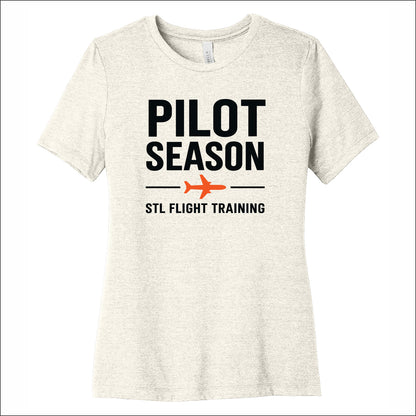 STL Flight Ladies Heathered Relaxed Jersey Tee