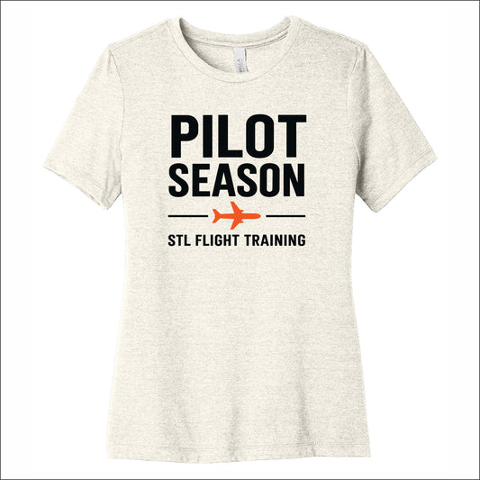 STL Flight Ladies Heathered Relaxed Jersey Tee
