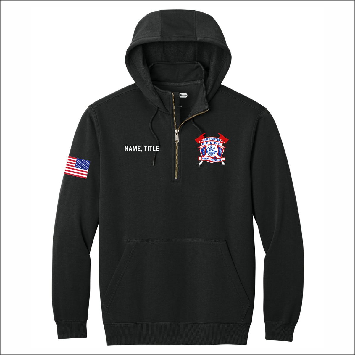 SFPD Tough Fleece 1/4-Zip Hoodie