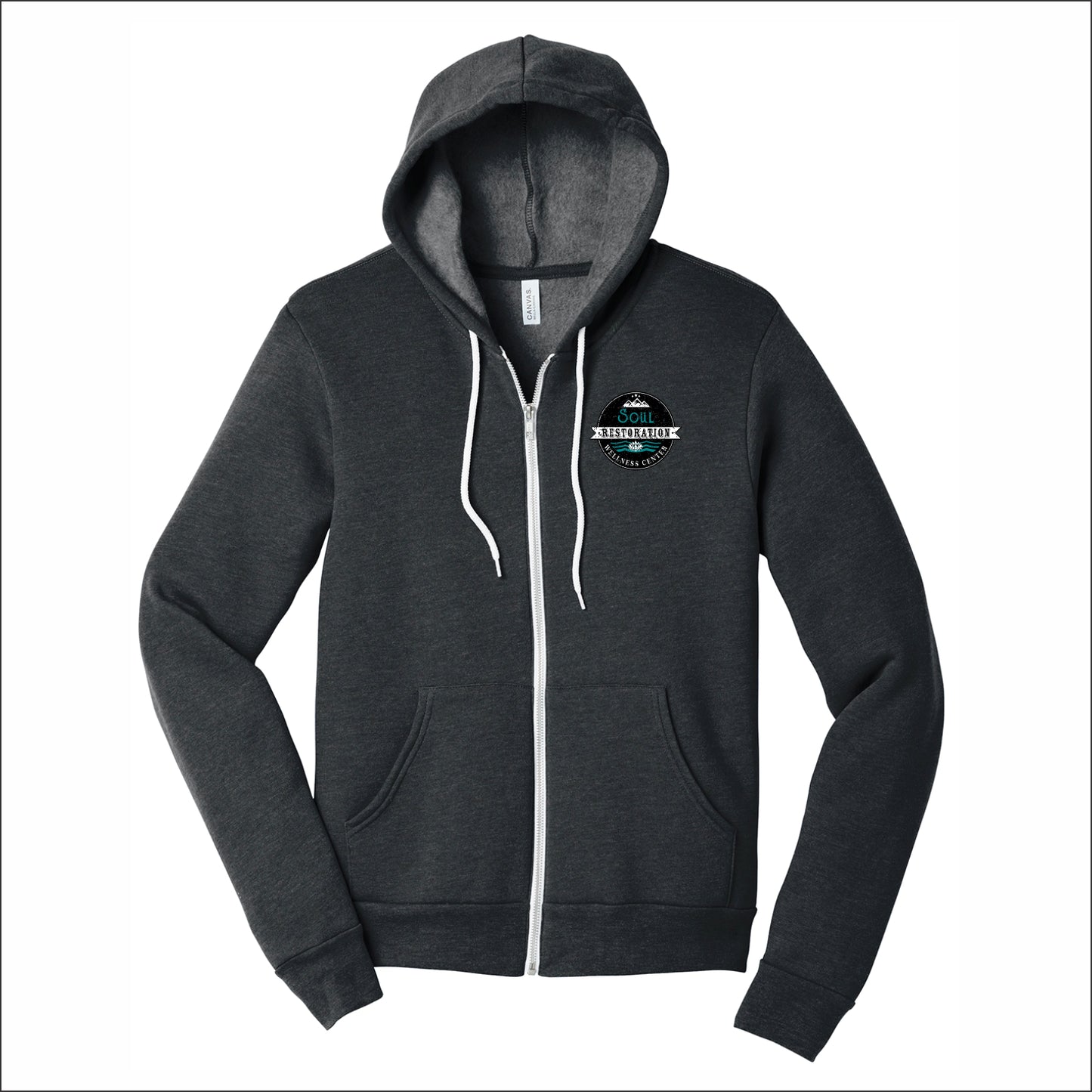 Soul Restoration BELLA+CANVAS Unisex Sponge Fleece Full-Zip Hoodie