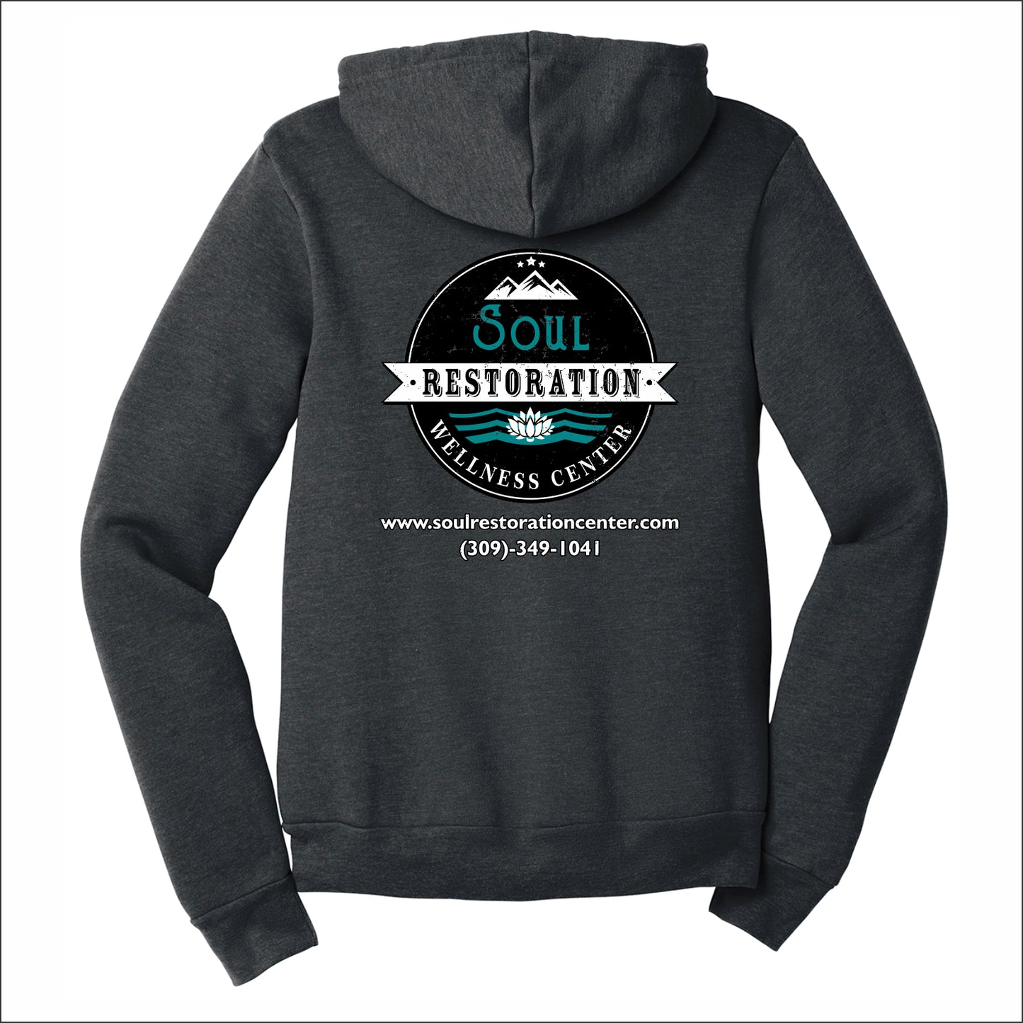 Soul Restoration BELLA+CANVAS Unisex Sponge Fleece Full-Zip Hoodie