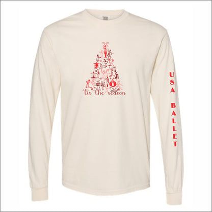 USA Ballet Nutcracker Garment-Dyed Heavyweight Long Sleeve T-Shirt