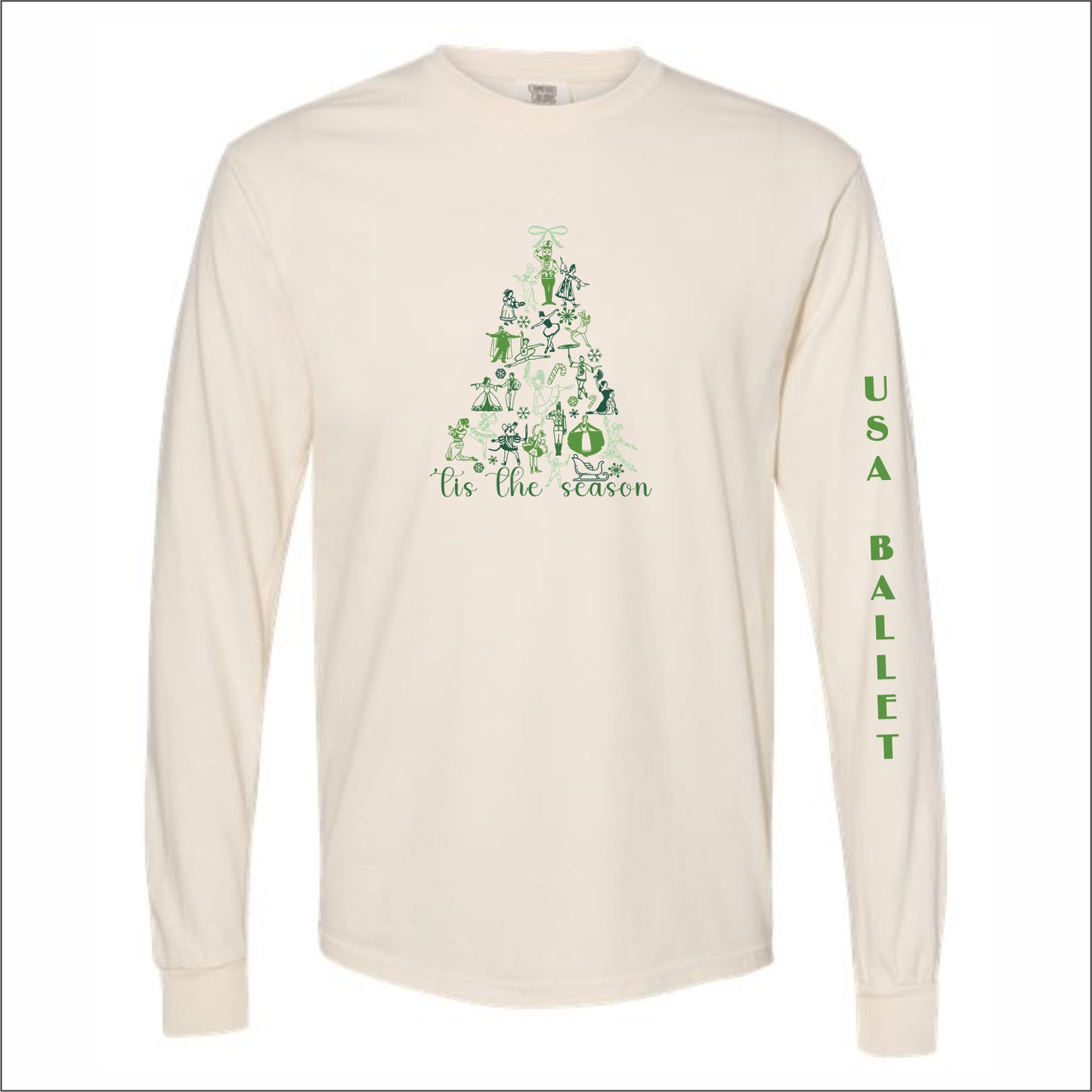 USA Ballet Nutcracker Garment-Dyed Heavyweight Long Sleeve T-Shirt