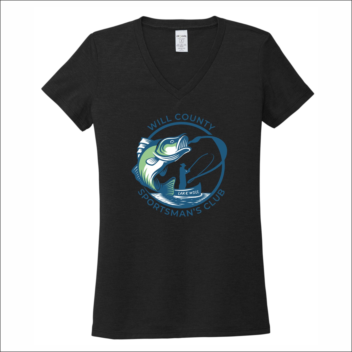 Will County Sportsman's Allmade Sustainable Ladies V-Neck Tee