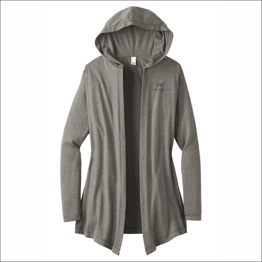 Westminster Village Ladies Tri-Blend Hooded Cardigan