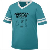 Common Ground Grocery Sleeve Stripe V-Neck Tee